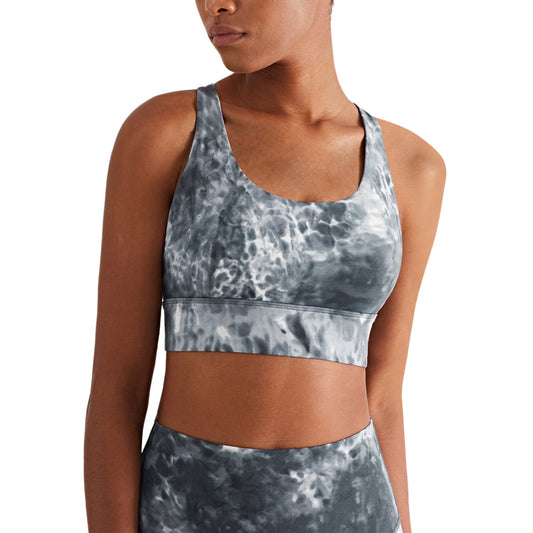 Tie-dye Grey Push Up Bra