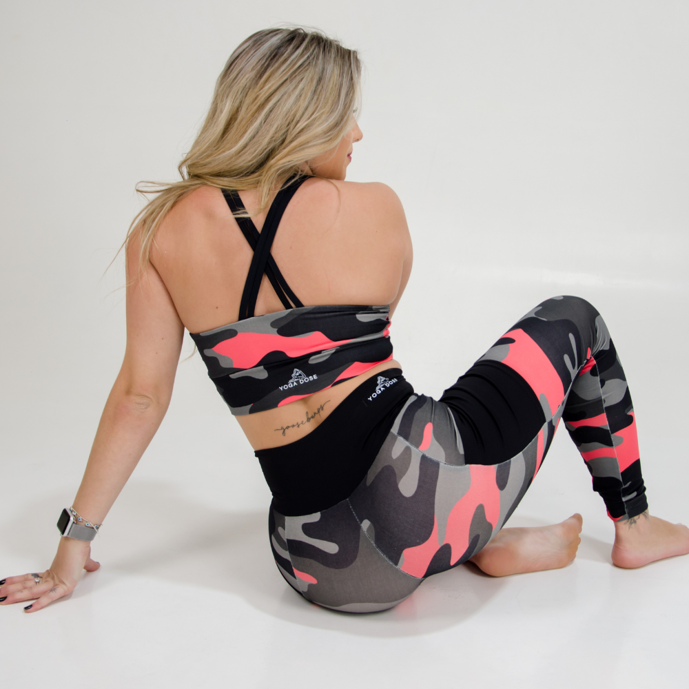 Army Pink Yoga Top