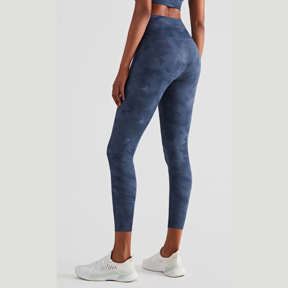 Tie-Dye Blue High Waist Leggings