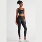 Bright Black High Waist Leggings