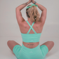 Green Turquoise Yoga Top