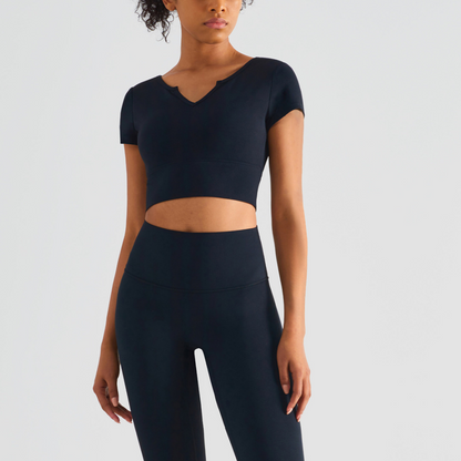 Sun Salute  V-neck  Tight Top