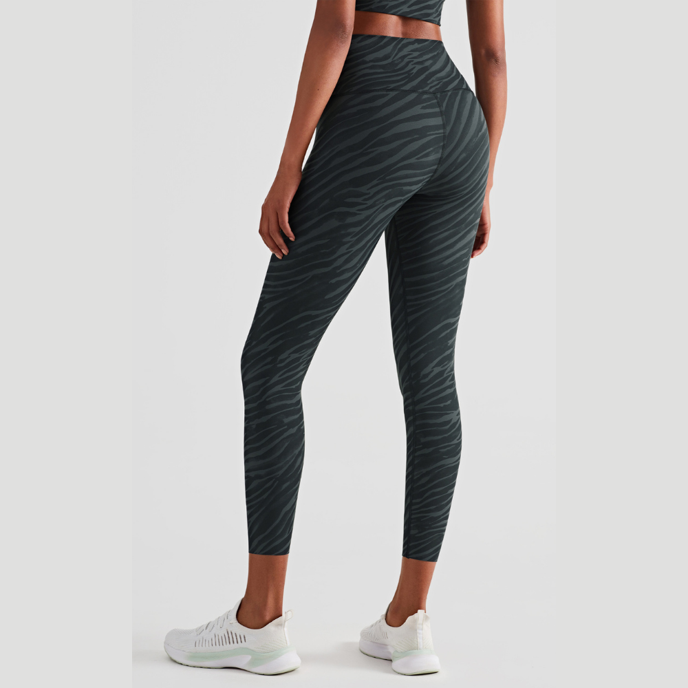 Zebra Grey High Waist Leggings