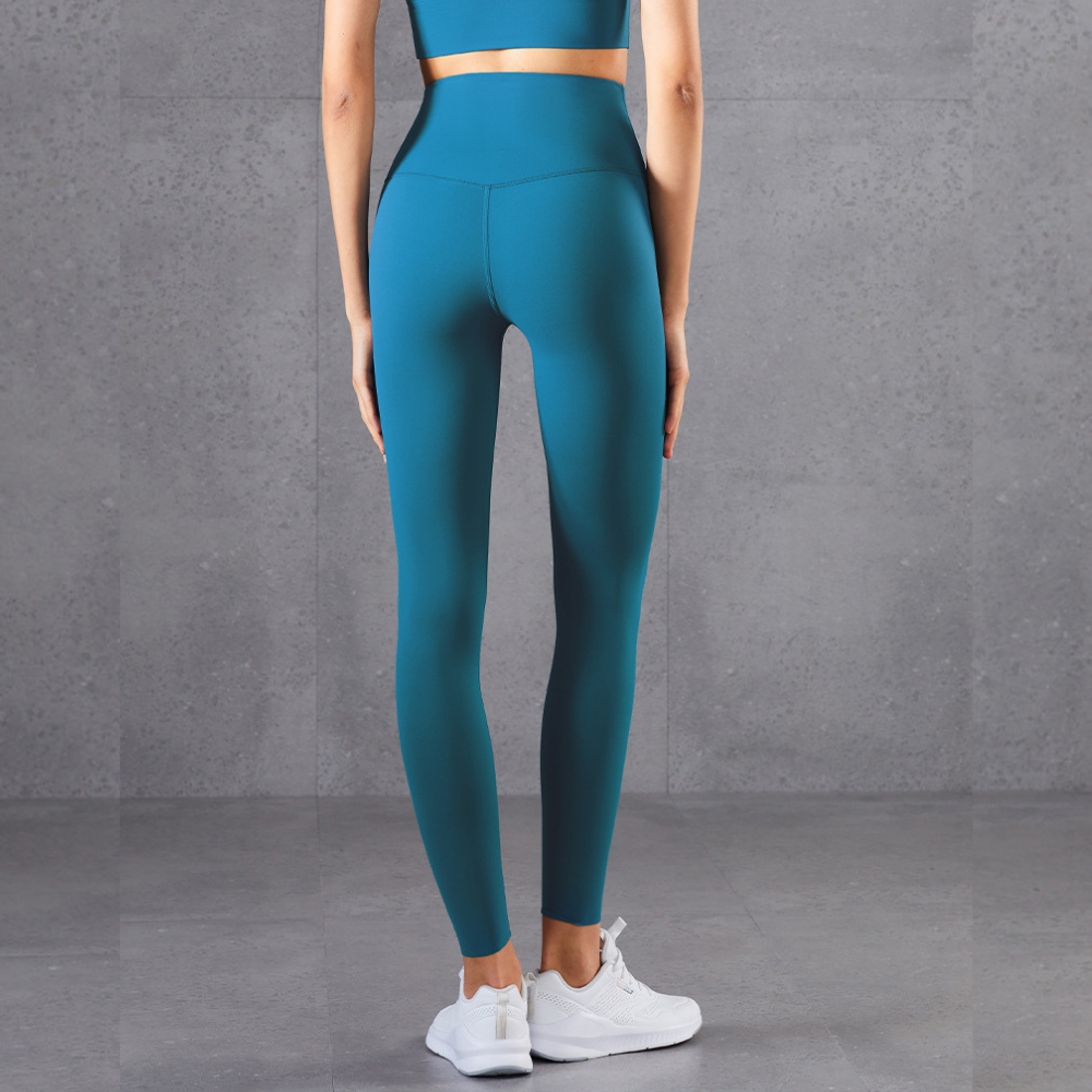 Desert Teal Blue High-Waist Leggings