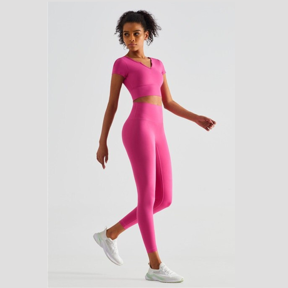 Sun Salute Skinny Pink Leggings